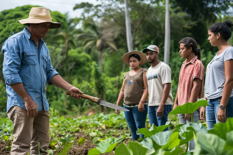 Entrenamiento Basico en el Uso del Machete para Nuevos Agricultores