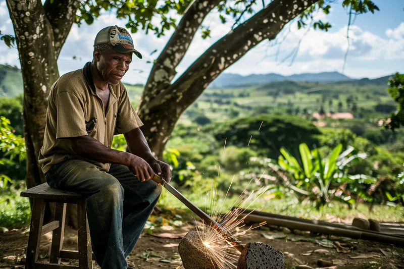 afilando herramientas agrícolas, aprende a mantener tu machete en perfecto estado