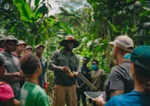 Capacitación en el uso del machete para voluntarios de senderos, técnicas y cuidados esenciales