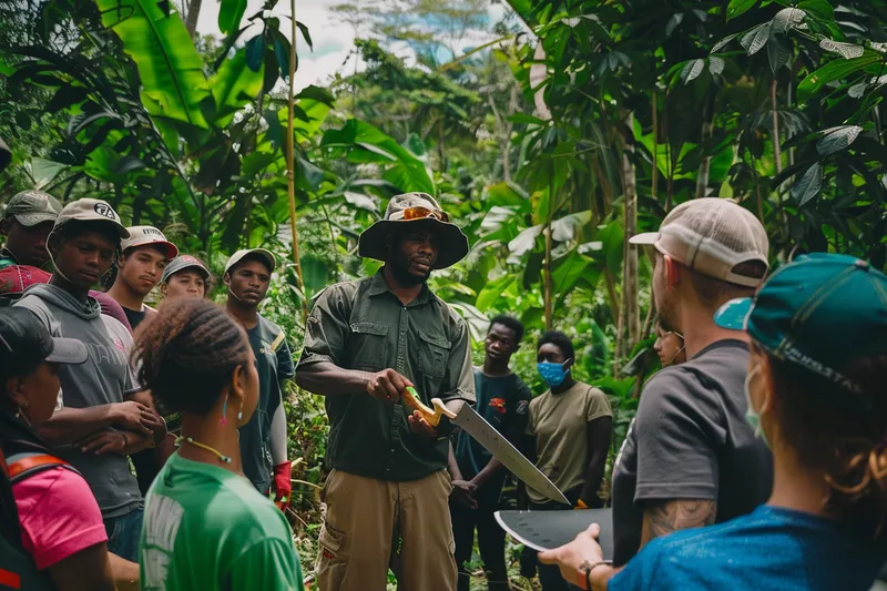 Capacitacion en el Uso del Machete para Voluntarios de Senderos