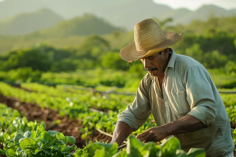 conservación de la tradición del machete en la agricultura orgánica