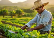 Conservación de la tradición del machete en la agricultura orgánica