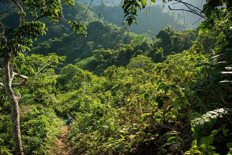 el machete en la conservación de senderos, cómo respetar la flora local