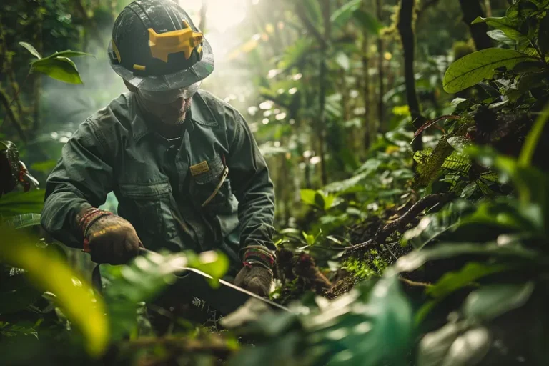 Gestion de Residuos Vegetales con Machete en Silvicultura